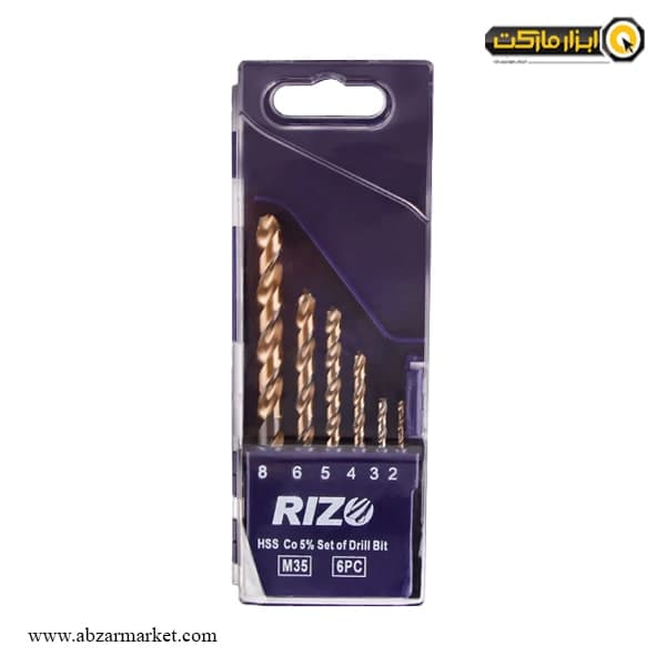 ست مته کبالت 5% ریزو 6 عددی مدل SO6PC