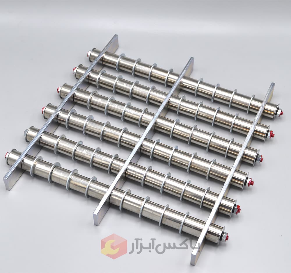 شبکه استیل واشری 30×30 سانتیمتر 6 ردیف