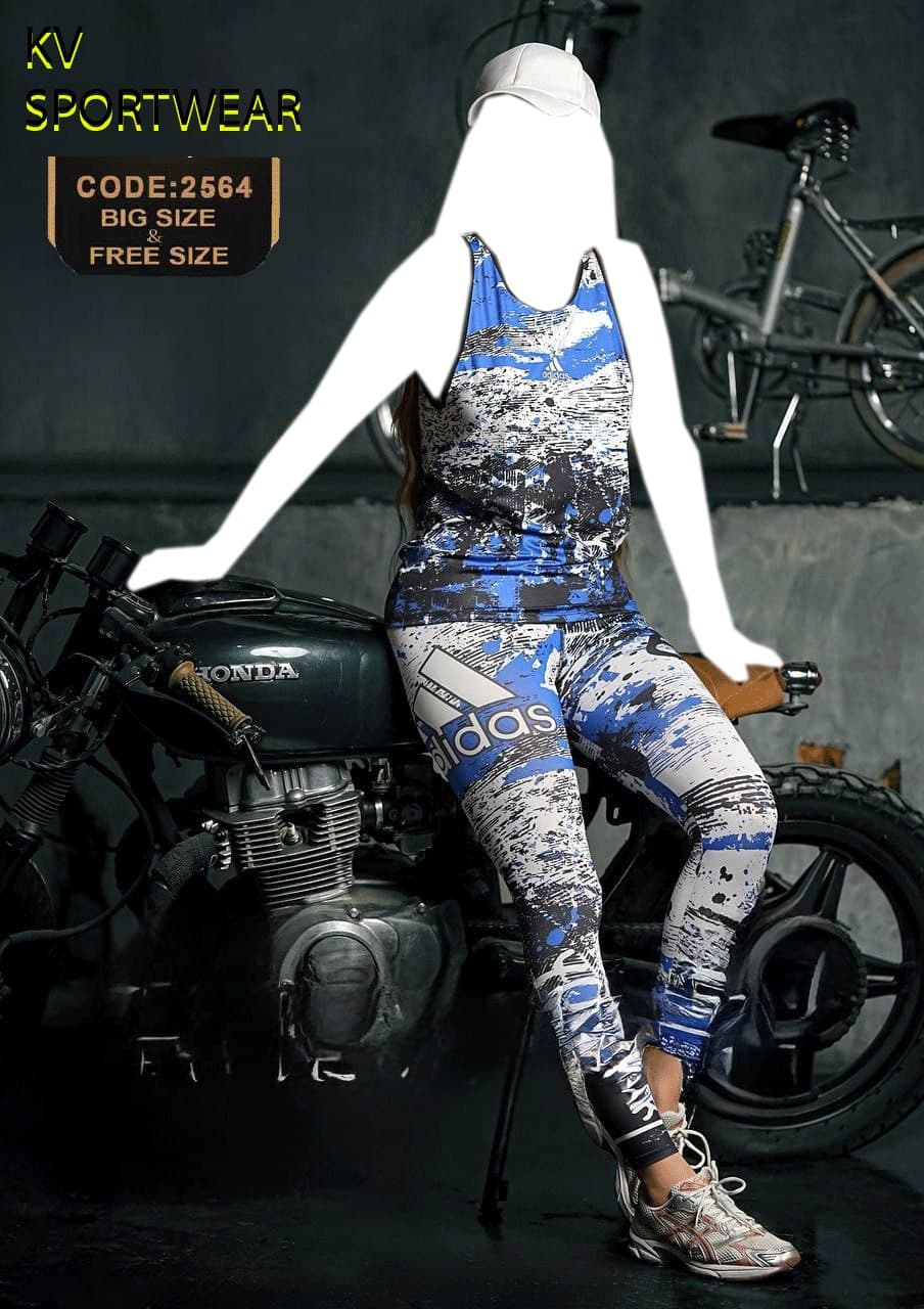 ست تاپ و لگ ورزشی زنانه adidas کد 0010