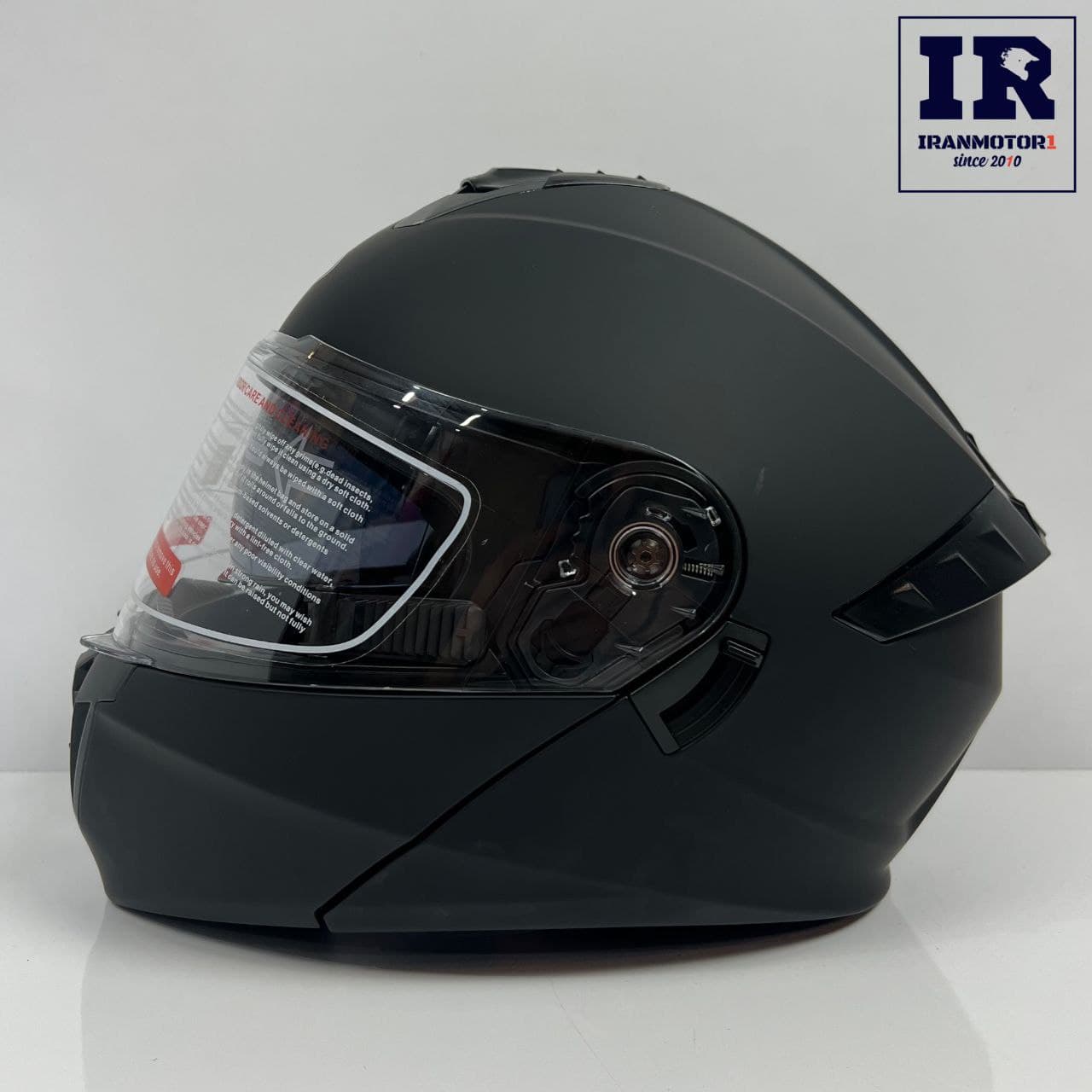 کلاه کاسکت فک متحرک HKT مشکی مات مدل T62