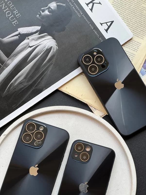 قاب گوشی آیفون مشکی لیزری - کد (۲۵۷۴۰)