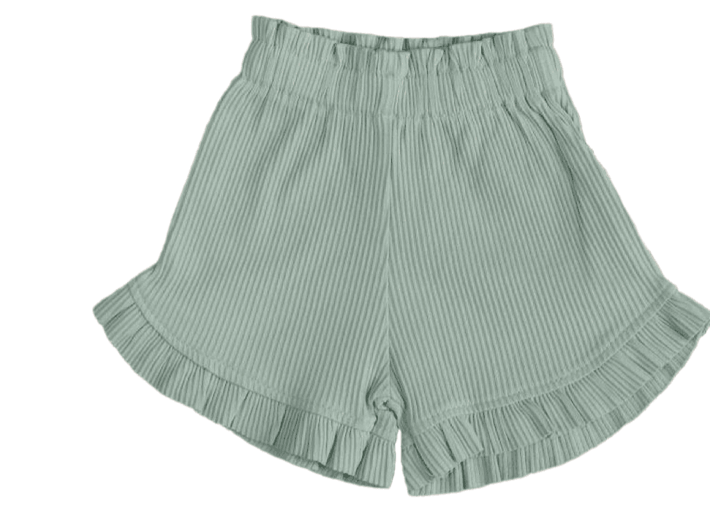 شلوارک راحتی نوزادی دخترانه طرح برگ سبز دانالو Danaloo