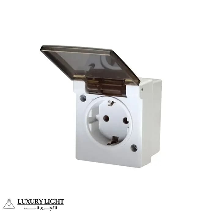 پریز بارانی ارت دار فردان الکتریک 30501 طرح بوش