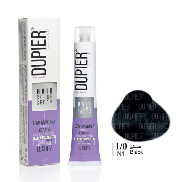 رنگ مو مشکی شماره 1 دوپیر