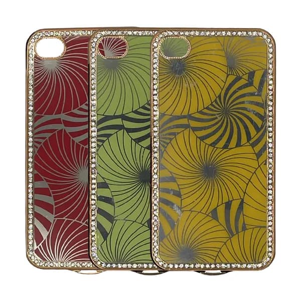 قاب طلقی Qcase آیفون 4 موجی دور نگینی