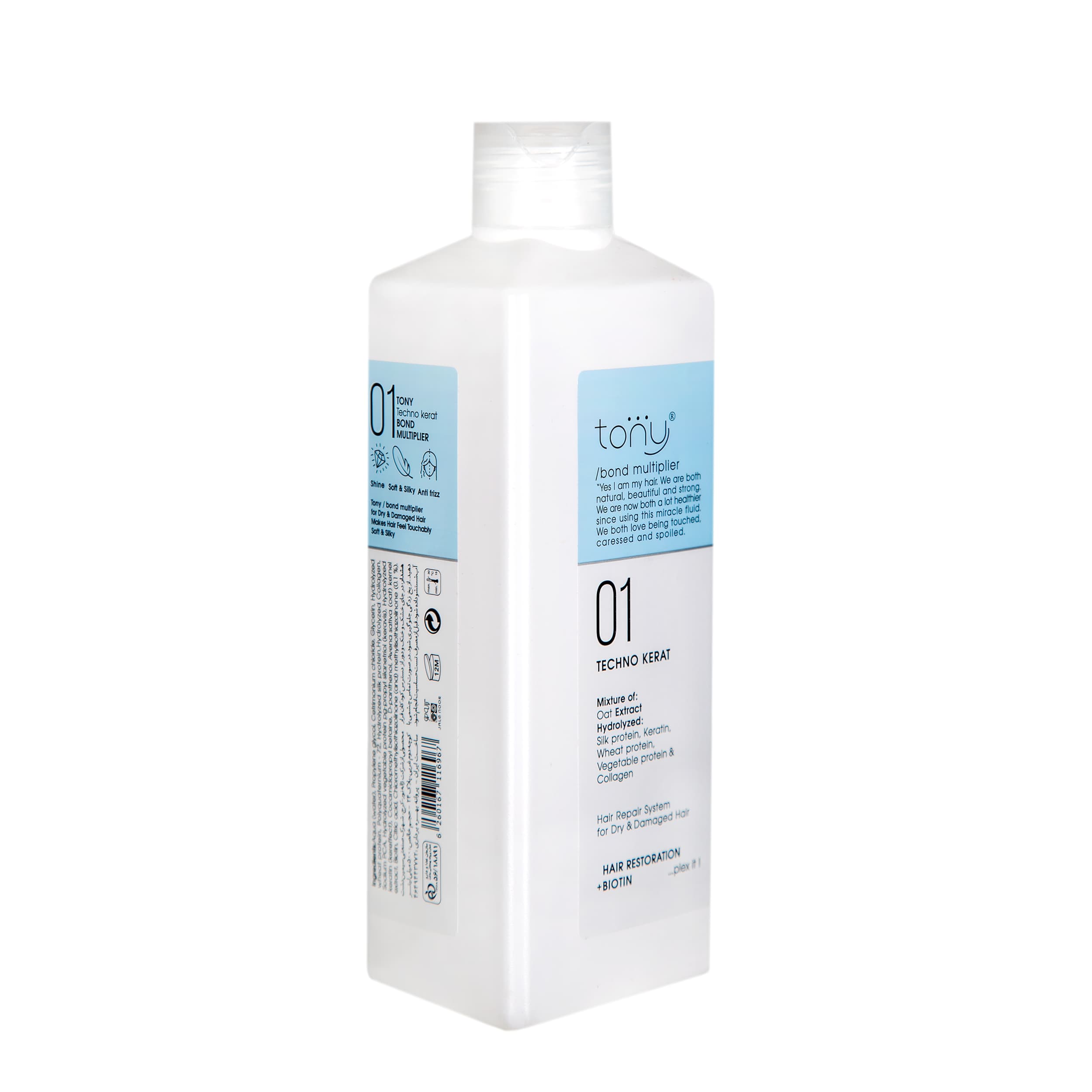 محلول تقویت کننده مناسب موی شکننده و آسیب دیده تونی فاز 01حجم 500 میل