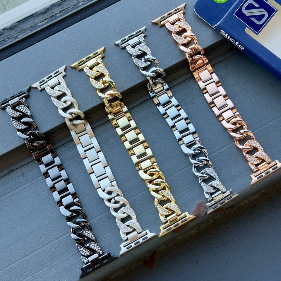 بند کارتیر نگین دار اپل واچ