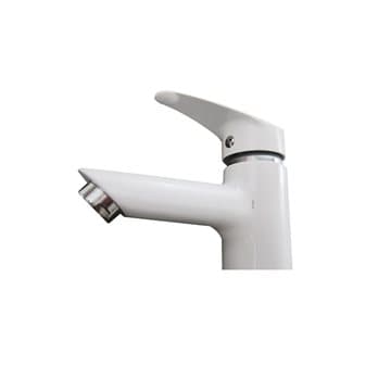 شیر روشویی اهرمی مدل آوا سفید کرم ( شیر آلات اس تی پی )