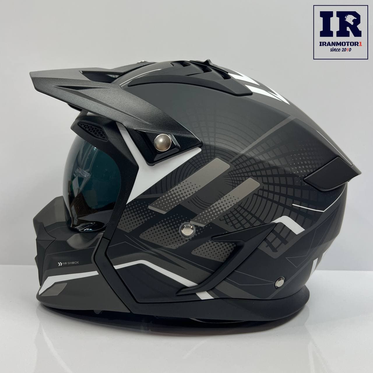 کلاه کاسکت فک جدا شونده راپیدو RAPIDO کد 890 سورمه ای