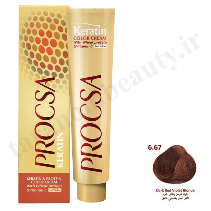 رنگ مو پروکسا بلوند شرابی تیره 6.67
