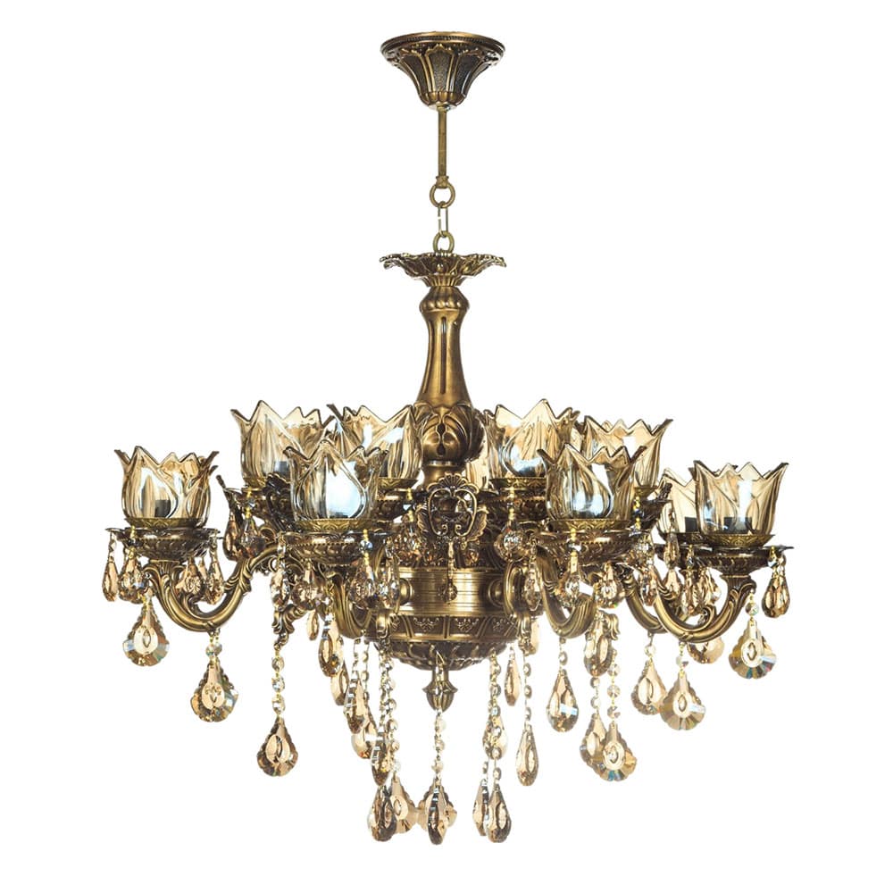 لوستر 16 شعله چشمه نور کد S3559/8A آنتیک