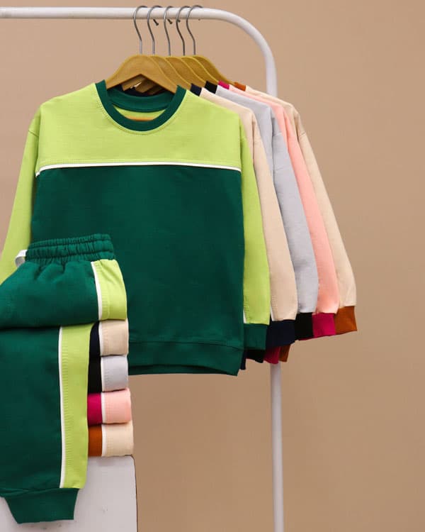 بلوز شلوار طیفی بگ استایل مغزی دوزی کد ۴۷۸