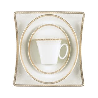 سرویس چینی 97 پارچه کامل ریوا طلایی