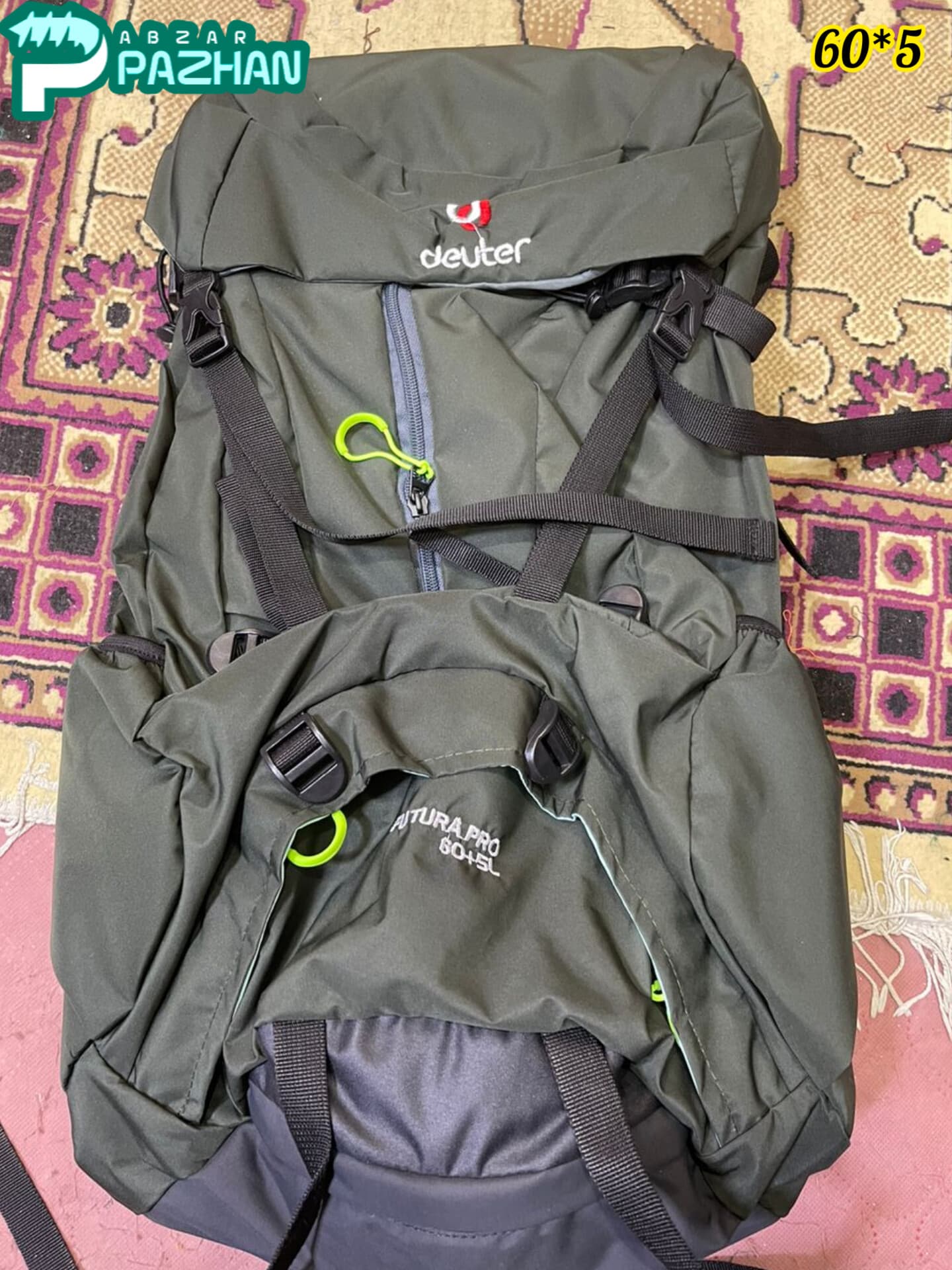 کوله پشتی کوهنوردی 5+60 لیتر دیوتر