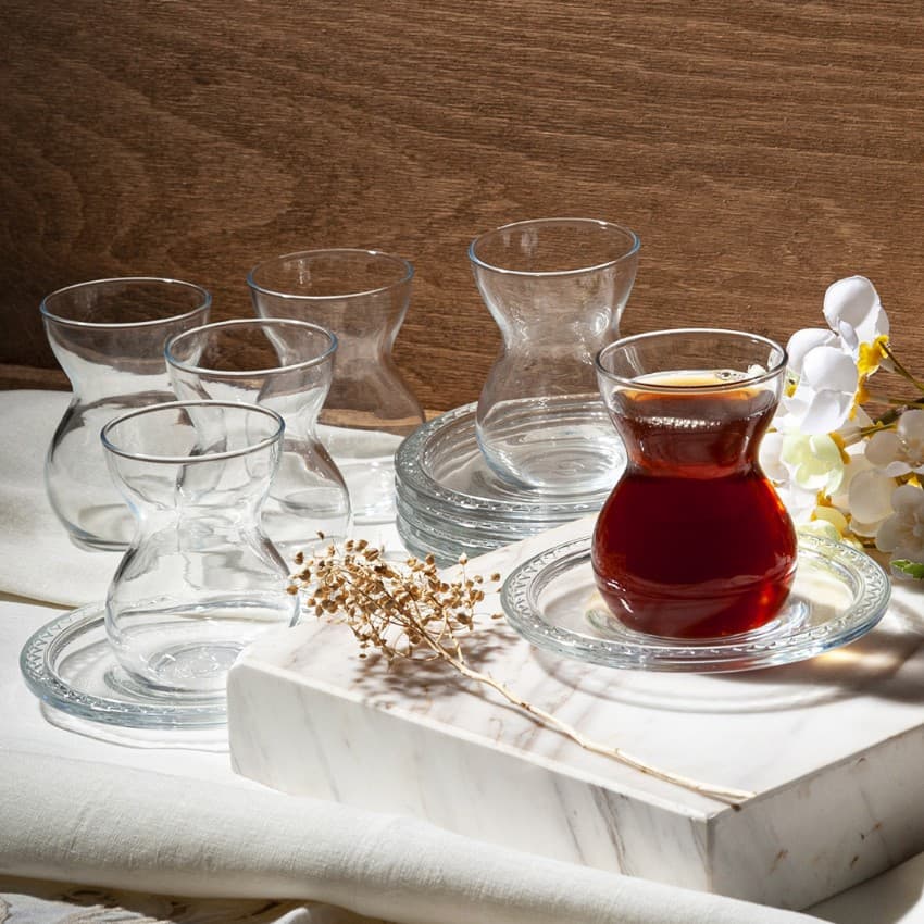 سرویس چای خوری ۱۲ پارچه پاشاباغچه طرح Etnik مدل ۹۶۵۷۵