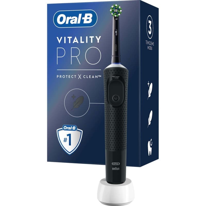 مسواک برقی اورال بی مدل Vitality Pro Protect X Clean مشکی