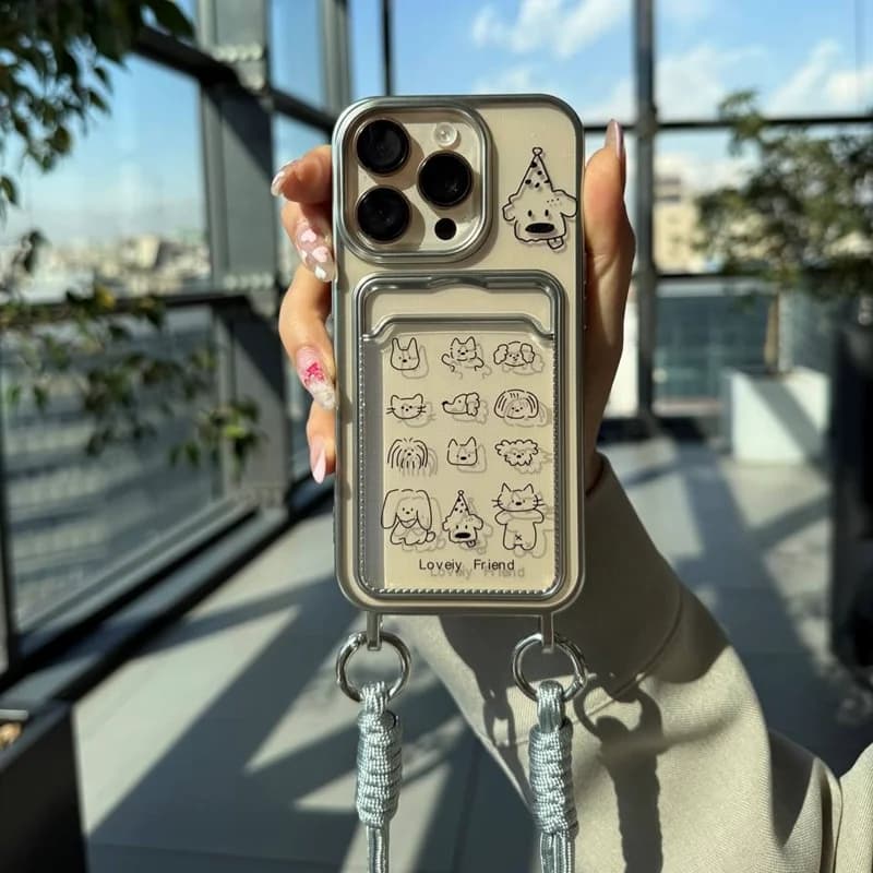 قاب گوشی آیفون جاکارتی Lovly firend - کد (۷۴۰۶۶)