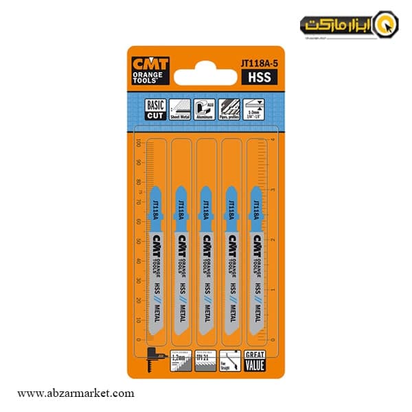 تیغ اره عمود بر آهن CMT مجموعه 5 عددی مدل JT118A-5