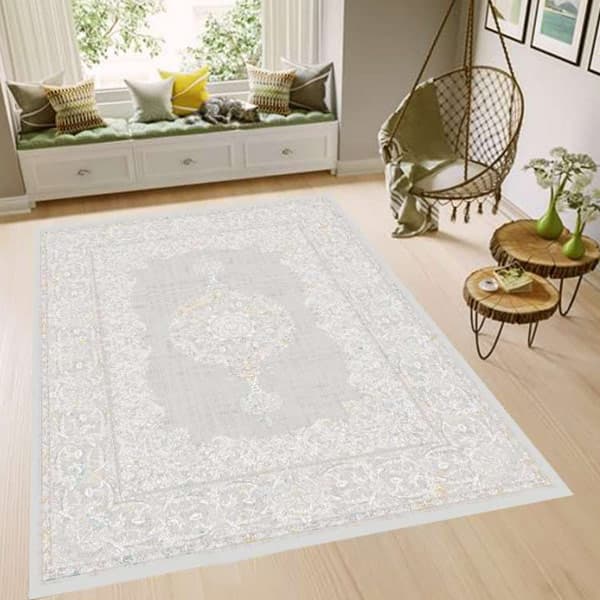 کاور فرش طوسی نگین ترمه مدل 294