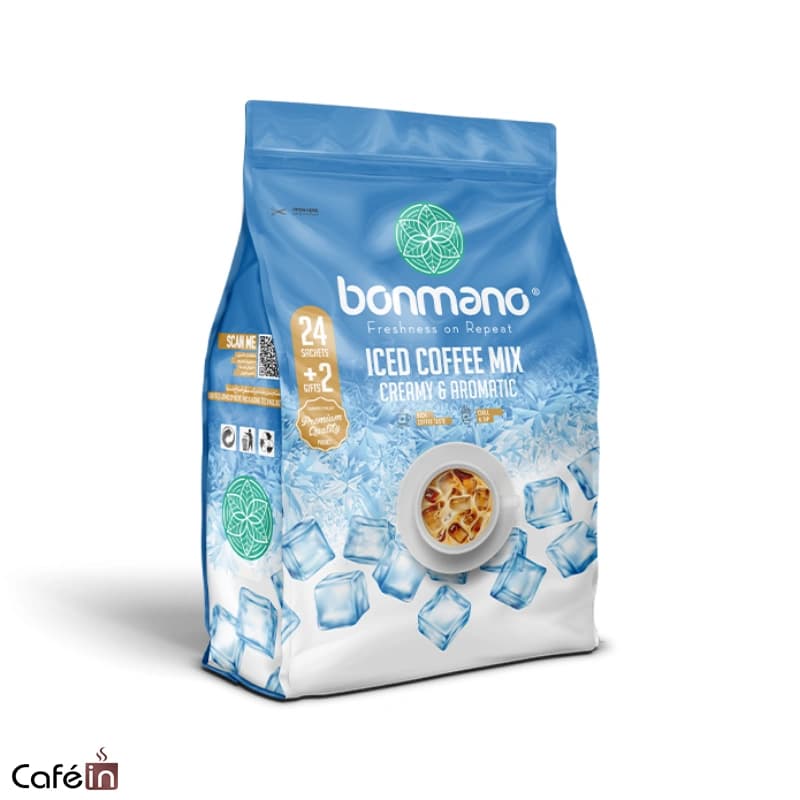 پودر قهوه فوری آیس کافی میکس بن مانو ICED COFFEE MIX