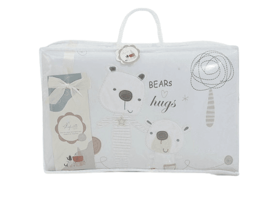 سرویس خواب 4 تکه نوزادی طرح گلدوزی شده خرس lisa