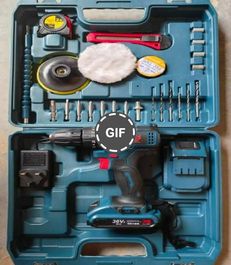 دریل شارژی پیچ گوشتی شارژی 36 ولت چکشی باس BOSS مدل 36 mv