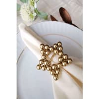 حلقه دستمال سفره 6 عددی امتوری هوم ستاره طلایی