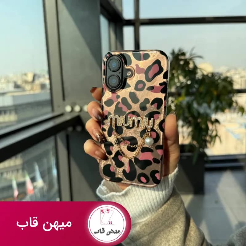 قاب گوشی آیفون پلنگی miumiu - کد (۶۵۰۷۳)