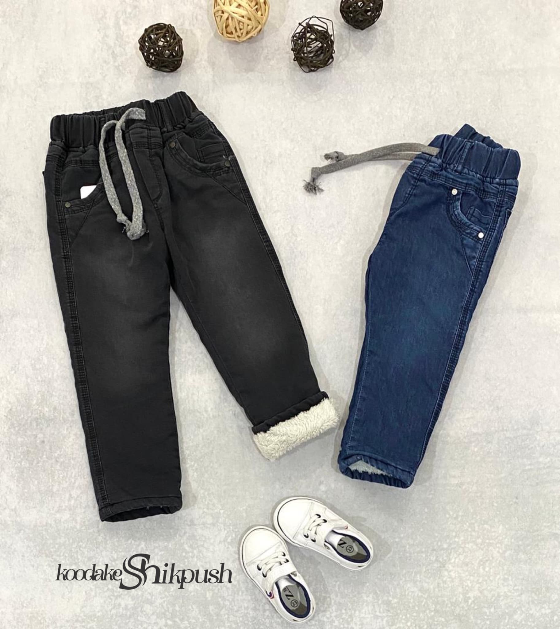 شلوار جین و کتان داخل خز درجه یک