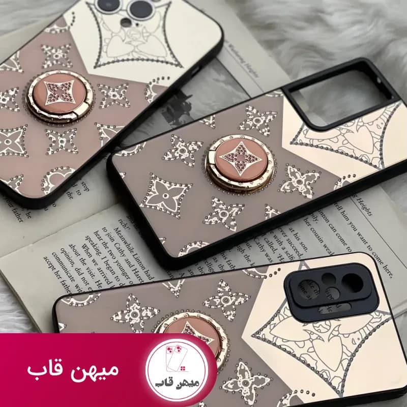 قاب موبایل سامسونگ لویی ویتون آینه و نگین حلقه - کد (۱۰۰۸۹۱)