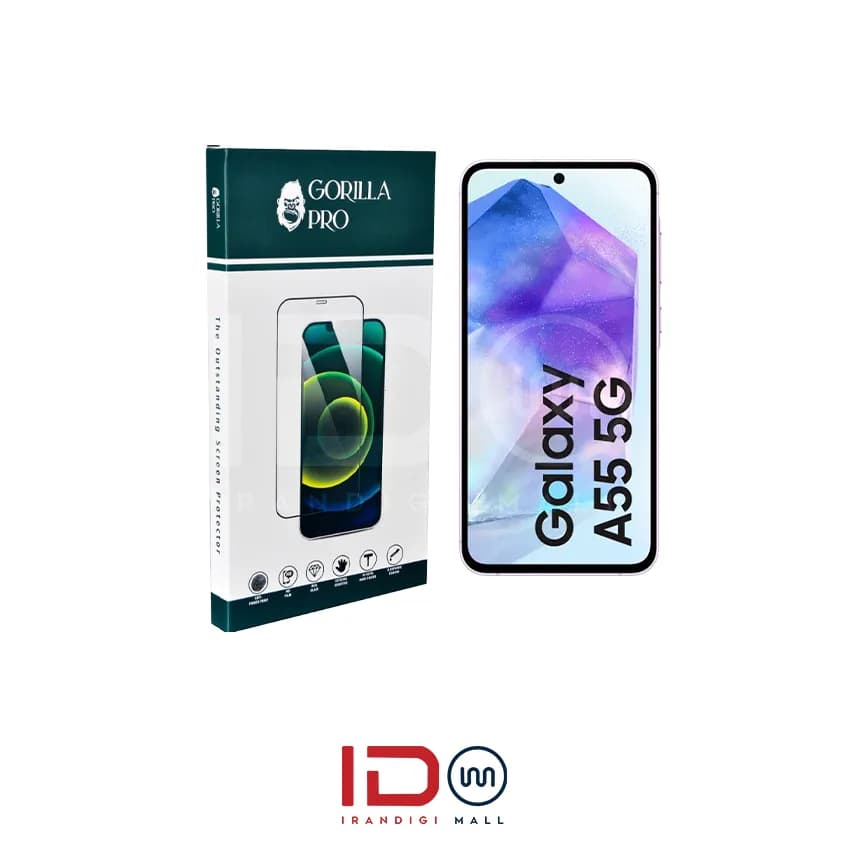 گلس و محافظ هیدروژلی (شفاف) نمایشگر گوشی سامسونگ مدل Galaxy A55