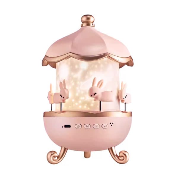 چراغ خواب کاروسل موزیکال طرح چرخ و فلک starry sky مدل WH-E11