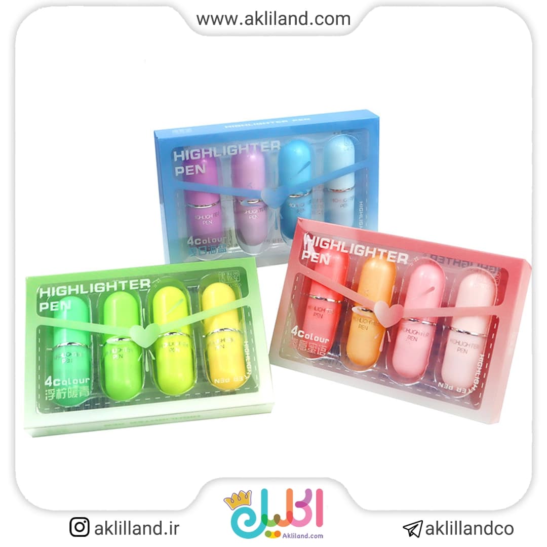 پک 4 عددی هایلایتر پاستیلی