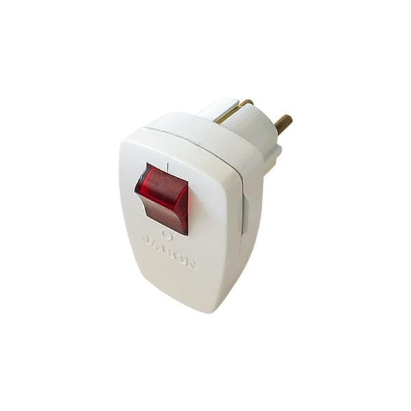 دو شاخه برق کلیددار ارت دار مدل 2SH-214