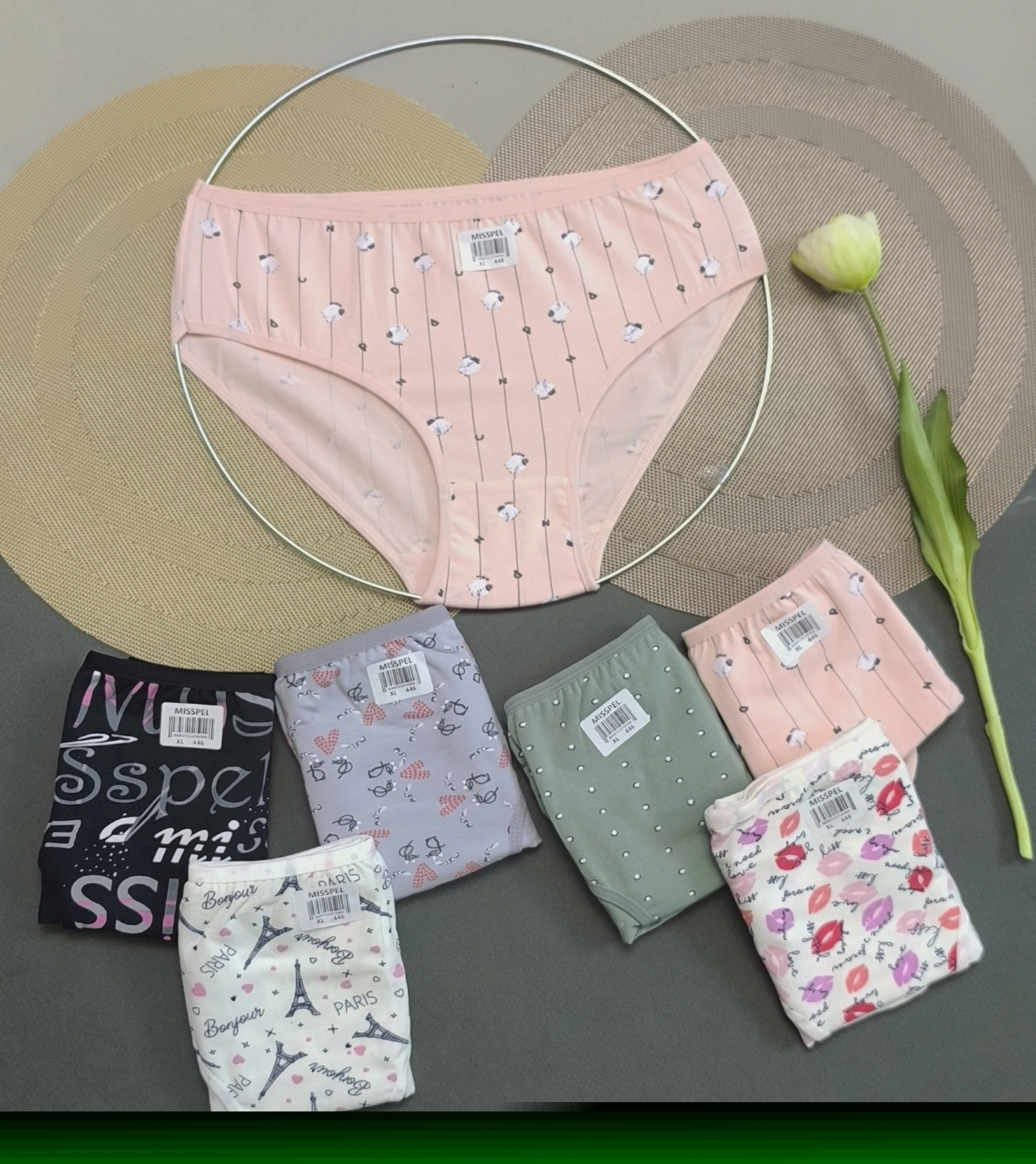 شورت نخی پنبه ای برند میسپل سایز ایکس لارج