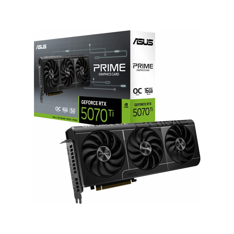 کارت گرافیک ایسوس مدل PRIME GeForce RTX 5070 Ti 16GB GDDR7 OC Edition