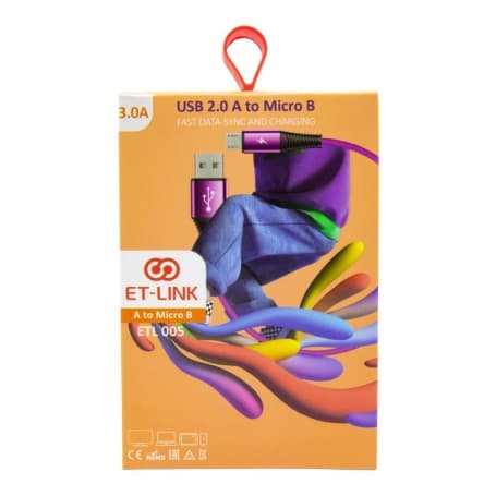 کابل شارژر Micro USB مارک ET-LINK مدل ETL005