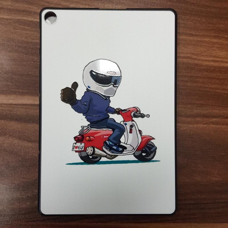 قاب طرح دار تبلت هواوی Huawei MatePad T10 – T10S طرح پسر موتوری