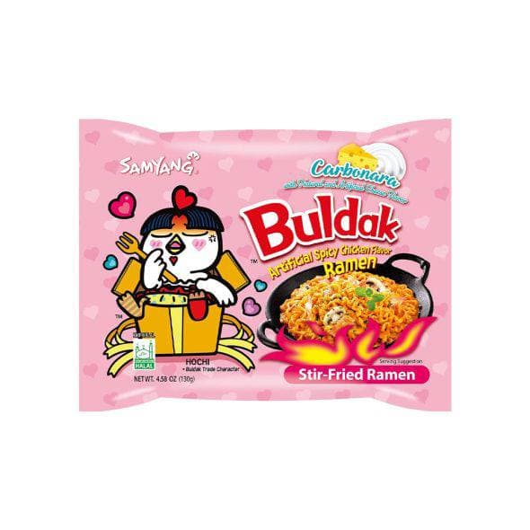 نودل پنیری کاربونارا کره ای ( صورتی )