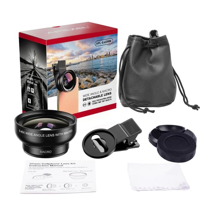 لنز عکاسی ماکرو 4 انگشتی مدل apl_0.45 wm اپیکسل APEXEL