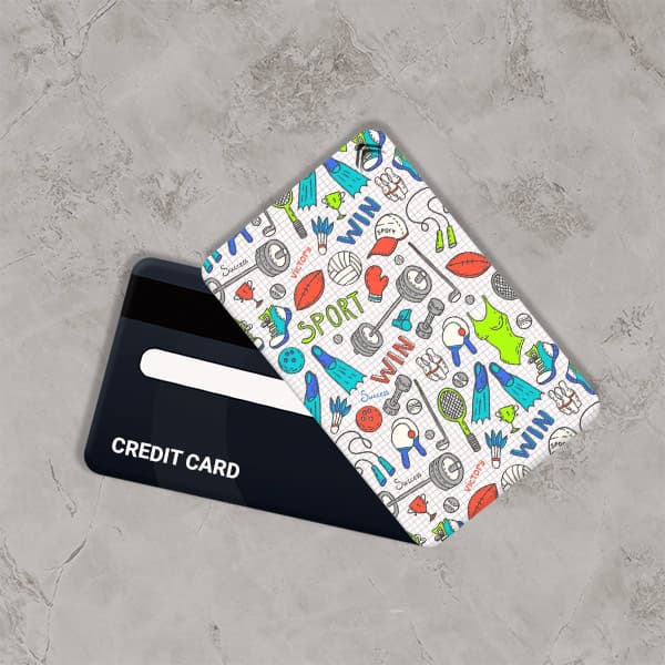 استیکر کارت بانکی طرح ورزشی کد CAB523-K