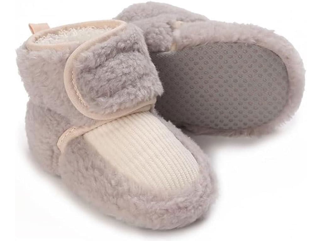 پاپوش ساق دار زمستانی استپ دار توکرکی طوسی روشن