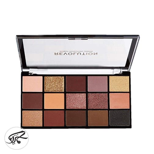 پالت سایه 15رنگ رولوشن اصل مدل ولوت رز REVOLUTION Velvet Rose