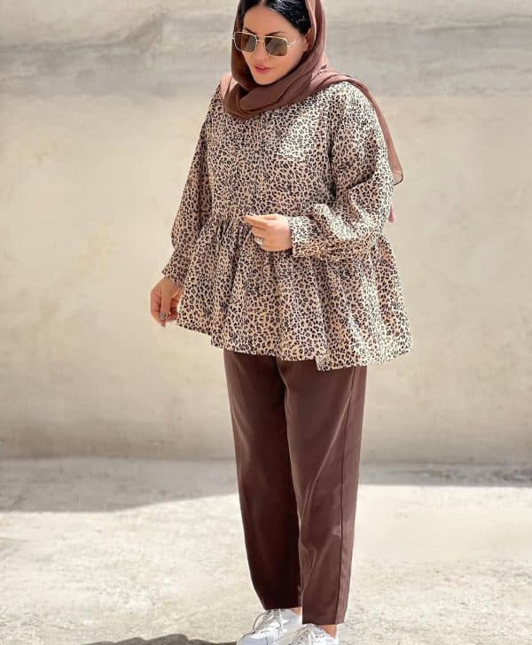 شومیز و شلوار زنانه مدل پلنگی