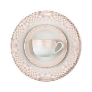 سرویس چینی زرین 12 نفره کامل مریدین رزگلد (102 پارچه)