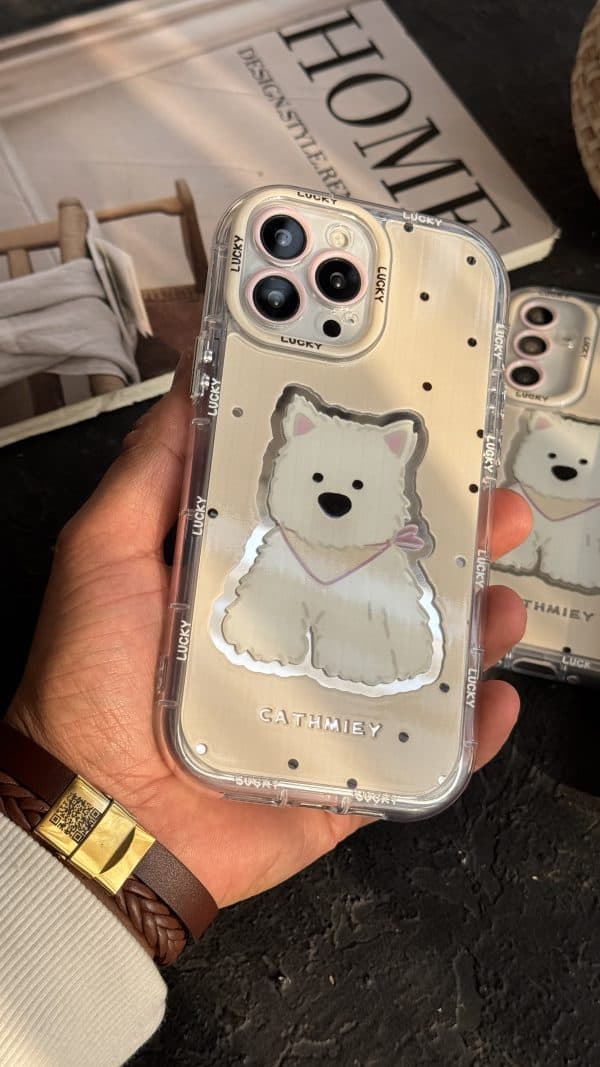 قاب موبایل ( آیفون – سامسونگ ) سگ پامر خرسی پاپی آیینه ای