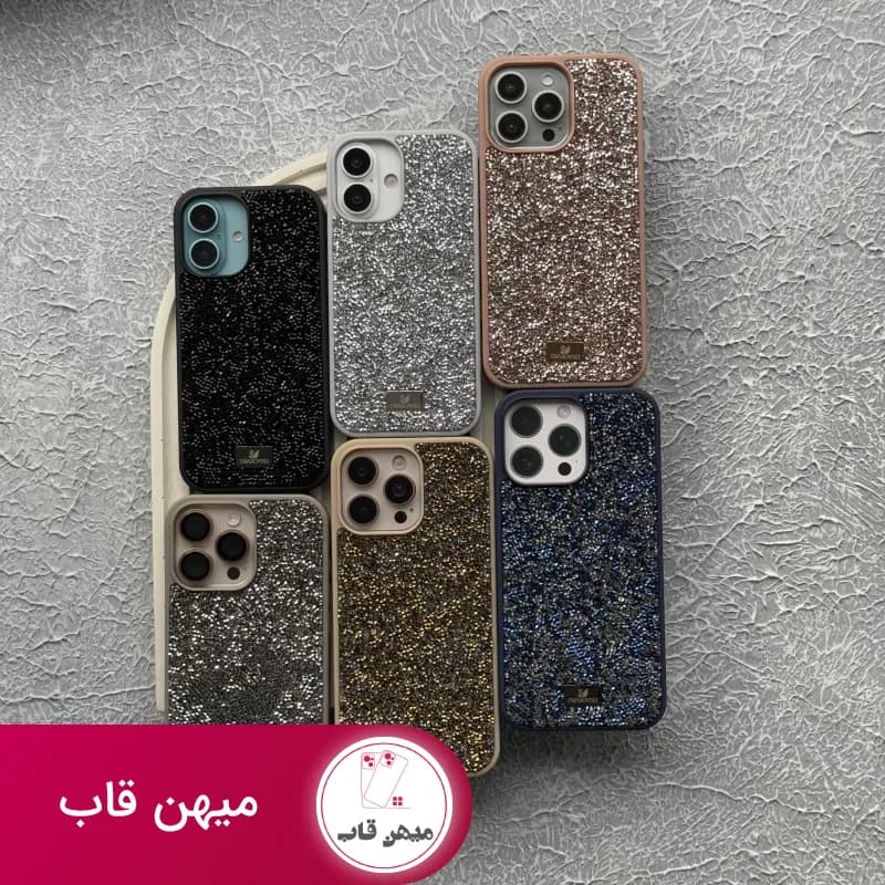 قاب گوشی آیفون سواروسکی - کد (۶۸۲۰۰)