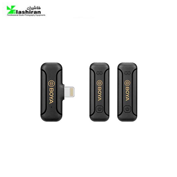 میکروفون یقه ای بی سیم بویا BOYA BY-WM3T2-D2 with Lightning for IOS Mobile