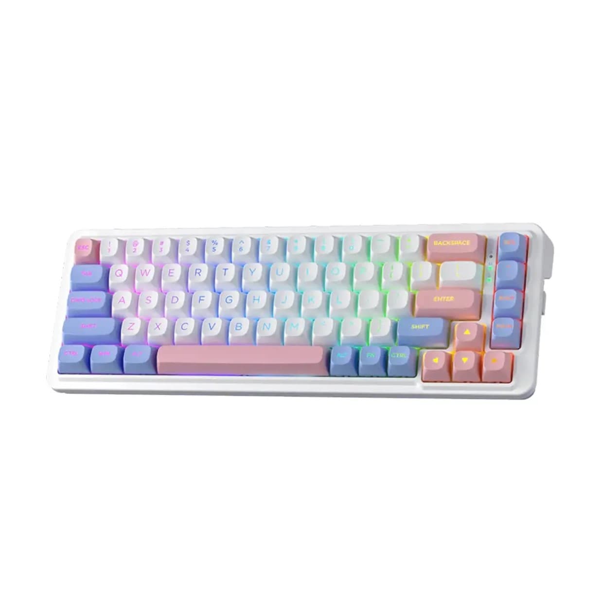 کیبورد Redragon K709 Nova Pro - White Blue Pink