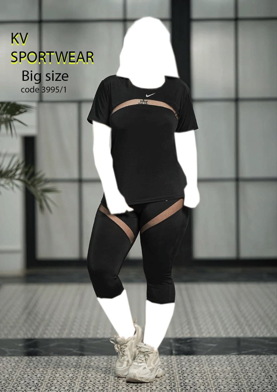 ست تیشرت شلوارک سایز بزرگ ورزشی زنانه Nike کد 0028